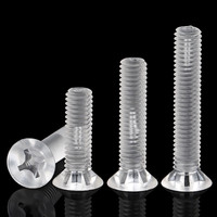 Tornillos Acrílicos Ligeros de Cabeza Avellanada, Fijaciones de Cabeza Cruzada, Ideales para Soportes y Armarios, Tornillos de Repuesto para Bricolaje