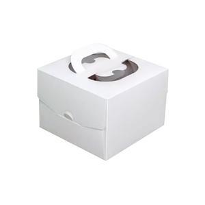 Grosir kotak kemasan kue ulang tahun kardus kelas makanan daur ulang tahun dengan pegangan untuk kemasan makanan roti dapat didaur ulang - Product Image 6