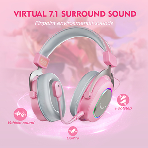 Casque <span class=keywords><strong>Fifine</strong></span> <span class=keywords><strong>H6</strong></span> Circum-auriculaire RGB <span class=keywords><strong>USB</strong></span> Filaire Casque Stéréo Surround 7.1 pour Jeux - Product Image 2