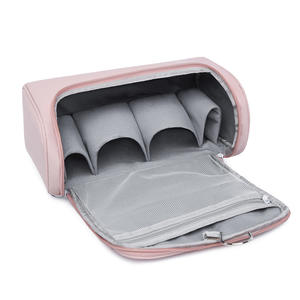 Bolsa de Maquillaje Impermeable, Resistente al Desgaste, de Cuero, con Cierre, Plegable, con Asa Suave, Diseño de Caramelo, Gran Capacidad, para Viajes al Aire Libre - Product Image 2