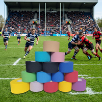 Bande de sport rigide personnalisable en coton imprimé, imperméable, anti-transpiration et respirante pour le soutien articulaire en rugby