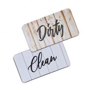 Aimant personnalisé pour lave-vaisselle, double face, aimant de cuisine, aimant propre/saleté pour lave-vaisselle avec design imprimé - Product Image 6