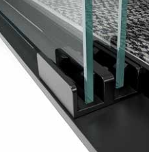 Supera 2025 Moderno Hotel Portatile Nero di Bypass Porta Slitta <span class=keywords><strong>Doccia</strong></span> con Telaio in Vetro temperato - Product Image 4