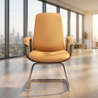 Fauteuil de Visiteur VIP Ergonomique Commercial en Cuir pour Conférences et Réunions – Meilleure Vente