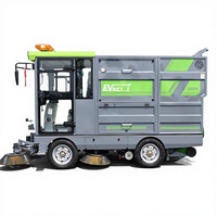 Camion balayeuse électrique autopropulsé haute pression pour sols et routes avec batterie 48V pour usage industriel