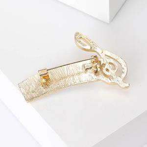 Broche Clé de Sol en Alliage de Zinc pour Clavier de Piano, Or ou Argent au Choix, Épinglette Musicale en Émail, Bijou de Mode pour Vêtements, Cadeau Musical - Product Image 6