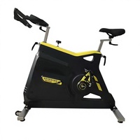 Bicicleta de spinning con marco de acero inoxidable sin necesidad de mantenimiento, transmisión por correa, resistencia ajustable por fricción, ecológica, para gimnasio.