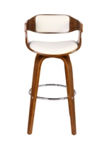 Mobilier commercial tabouret de bar chaises de bar couverture en cuir avec repose-pieds rond chaise de bar haute fabricant en bois de chêne Chine