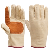 Gants de soudeur en cuir épaissi avec index Isolation thermique Gants de travail résistants à l'usure Palm Index Finger