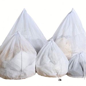 Venta Directa de Fábrica: Bolsa de Malla con Cordón de Poliéster Sostenible, Color Personalizado, para Ropa, Ropa Interior y Lavandería, Almacenamiento Eficiente - Product Image 4