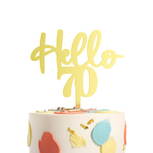 Ello-pastel de <span class=keywords><strong>cumpleaños</strong></span> de <span class=keywords><strong>13</strong></span>, 18, 21, 30, 40, 50, 60, 79 y 80 Y, Decoración - Product Image 5