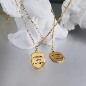 Collar de Acero Inoxidable Dorado para Mujer, Resistente al Agua, Joyería 2026, Collar con Borde Rizado Chapado en Oro de 18k para Mujer - Product Image 2
