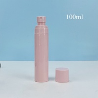Flacon pulvérisateur vide en plastique 60ml 80ml 100ml pour sérum, tonique et soins de la peau, avec logo personnalisé, rose brillant, pour cheveux, corps et visage, brume fine