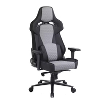 Silla Gamer de Cuero PU Premium Personalizable, Moderna, Ajustable, de Lujo, con Refrigeración para PC, para Sala de Juegos JR