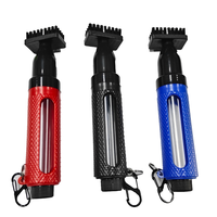 Brosse de nettoyage portable en plastique pour clubs de golf, type bouteille d'eau à pression, accessoire de golf détachable