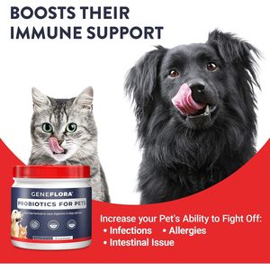 เจนีฟลอรา โปรไบโอติกส์ สำหรับสัตว์เลี้ยง 125 กรัม ชนิดผง ช่วยระบบย่อยอาหารสำหรับสุนัขและแมว - Product Image 6