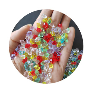 Gemas de relleno de jarrón de roca de hielo facetadas transparentes acrílicas de resina de colores surtidos que brillan en la oscuridad para mesa de fiesta relleno de jarrón de dispersión gema <span class=keywords><strong>pirata</strong></span> - Product Image 3
