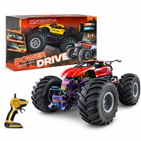 Voiture RC tout-terrain Xtreme Orange à double mode, rotation à 360 degrés, propulsion double face, jouet lumineux, vente en gros