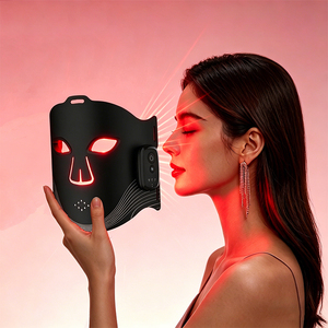 <span class=keywords><strong>Masque</strong></span> facial LED en silicone aux longueurs d'onde 660nm 450nm 850nm, appareil professionnel de soins de beauté, <span class=keywords><strong>masque</strong></span> de <span class=keywords><strong>luminothérapie</strong></span> LED rouge - Product Image 1