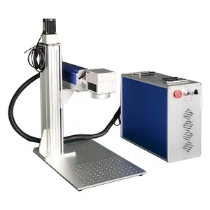 Machine de marquage laser à fibre fendue portable économique JPT MOPA 80 100 120W pour carte de visite/stylo/anneau/or/métal