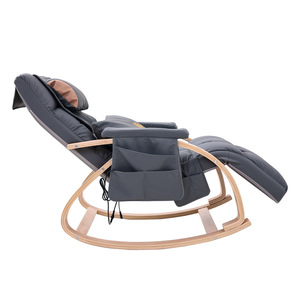 Massage Chair Full Body <b>Vibration</b> Rocking Chair Grey Plug-In Dual Mechanism - Product Image 3