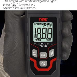 Luxmètre numérique TASI TA636A 0~200000 Lux, mesureur d'éclairement, indice de protection IP65, test automatique, capteur photodiode en silicium, personnalisable - Product Image 6