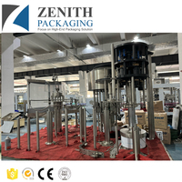Machine de remplissage d'eau pure entièrement automatique 3-en-1 : lavage, remplissage et bouchage pour bouteilles PET/verre