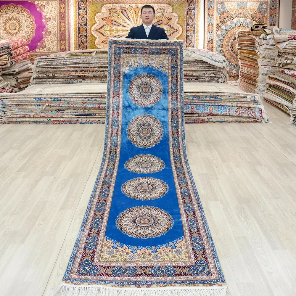 Karpet sutra bersimpul panjang koridor panjang 3x10ft karpet Koridor Panjang karpet koridor panjang 100% karpet panjang panjang panjang panjang karpet panjang tangga Persia