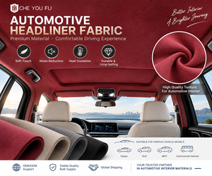 Tissu de revêtement de <span class=keywords><strong>plafond</strong></span> automobile avec support en mousse, matériau pour toit intérieur de <span class=keywords><strong>voiture</strong></span>, isolation phonique et thermique pour la rénovation et la réparation des plafonds - Product Image 5