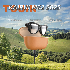 Lunettes intelligentes de traduction AI Kairui 2025 M02 avec caméra 8MP, double caméra, contrôle tactile, stabilisation d'image, appel vocal BT, cadre en métal - Product Image 2
