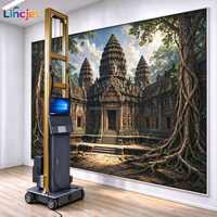 Printer Inkjet UV 6-Warna Definisi Tinggi LC-A2 DX5/DX7 Pemasangan Vertikal di Dinding Semi-Otomatis Kecepatan Tinggi Tinta Eco-Solvent untuk Kaca