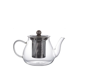 Tetera de Vidrio de Borosilicato de Alta Resistencia al Calor con Infusor, Juego de Tetera con Infusor, Venta al por Mayor, OEM Gratuito - Product Image 1