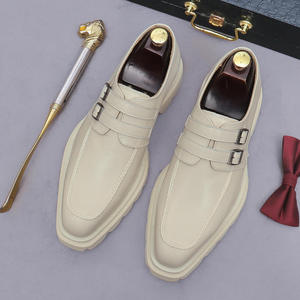 High Quality Handcrafted summer Men's Shoes Decorative Strap Waterproof Fleece Lined Business men's leather Dress Shoes&<b>Oxford</b> - Product Image 6