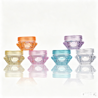 Vente en gros de mini pots ronds vides de 5 g, multicolores, pour poudre/fard à paupières/recharge, emballage cosmétique