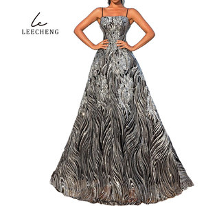 Abito da sera in stile bohémien oro di alta qualità con paillettes modello modello <span class=keywords><strong>Haute</strong></span> <span class=keywords><strong>Couture</strong></span> con Glitter sul petto - Product Image 4