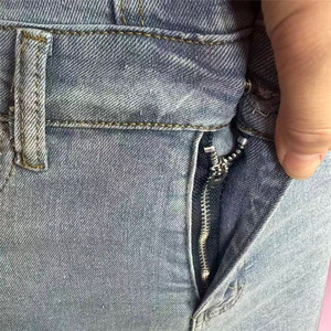 Tuta Intera in Denim Blu con Frange alla Moda per Donne, Jumpsuit Stile <span class=keywords><strong>Cowboy</strong></span> a Maniche Lunghe per Mardi Gras - Product Image 4