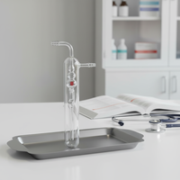 Ventes chaudes, verre à expérimenter personnalisé pas cher, 32 mm, 220x92 mm, anti-retour de liquide, bulleur à huile, marque SYNTHWARE, garantie de 3 ans