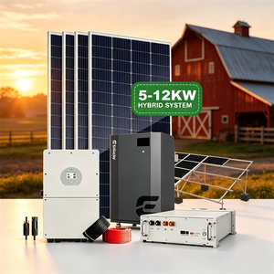 Système solaire complet ESSLUCKY pour la maison 8KW/10KW avec contrôleur MPPT, batterie lithium-ion 220V, tout-en-un - Product Image 1