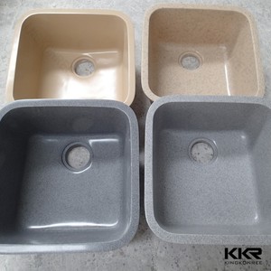 <span class=keywords><strong>De</strong></span> estilo italiano, piedra Artificial blanco diseño <span class=keywords><strong>de</strong></span> superficie sólida <span class=keywords><strong>de</strong></span> fregadero <span class=keywords><strong>de</strong></span> la <span class=keywords><strong>cocina</strong></span> - Product Image 2