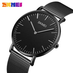 Skmei Q028 montre à quartz en acier inoxydable de style minimaliste classique 3ATM montre-bracelet étanche bracelet en maille de verre pour la mode - Product Image 6