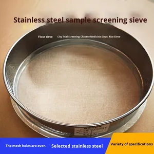 304ステンレス鋼実験室検査ふるい6-200メッシュ薬局方粉末小麦粉ベーキングシーブ平織りサンプルふるい - Product Image 3