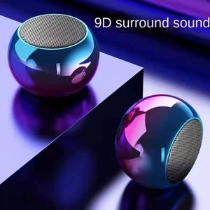 Hot Sale New Electroplating Metal <b>Wireless</b> <b>Speaker</b> Mini M3 TWS Party Type C <b>Speaker</b> Portable 3D Round Stand <b>Wireless</b> <b>Speakers</b> - Product Image 6