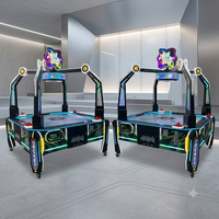 Table de jeu d'arcade Air Hockey à 4 joueurs, à monnayeur, équipement commercial pour centre de divertissement familial