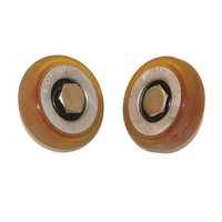 2 pièces/paquet K-AAA24180AW ascenseur équipement auxiliaire Rail rouleau Guide bottes 76MM acier matériel appartement supermarché ascenseur pièces