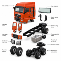Camion tracteur diesel SITRAK C7H 6X4 d'occasion, 540 CV, moteur Weichai, châssis renforcé, caméra arrière pour transport minier