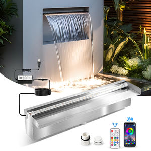 Cascada de piscina personalizada de 1500mm y 1800mm, cascada de acero inoxidable para piscina, cascada de Spa con <span class=keywords><strong>precio</strong></span> de fábrica - Product Image 3