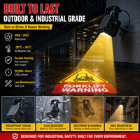 Projecteur LED Gobo 300W 600W ultra lumineux pour signalisation virtuelle, idéal pour la sécurité des entrepôts industriels et la publicité extérieure