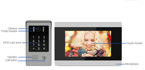 Bcomtech 4-dây Video intercom cho căn hộ Mult đơn vị tuya app điều khiển từ xa Ip Wifi cửa liên lạc với thẻ IC cửa điện thoại - Product Image 4