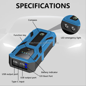 Bộ khởi động bình ắc quy ô tô Lithium nhỏ gọn 22200mWh, dòng đỉnh 1000A, 12V, tích hợp hai cổng USB & đèn LED làm việc - Product Image 5