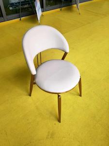 Chaise de salle à manger décontractée moderne avec dossier, luxe accessible pour la maison et les petits appartements, style scandinave, métal - Product Image 5